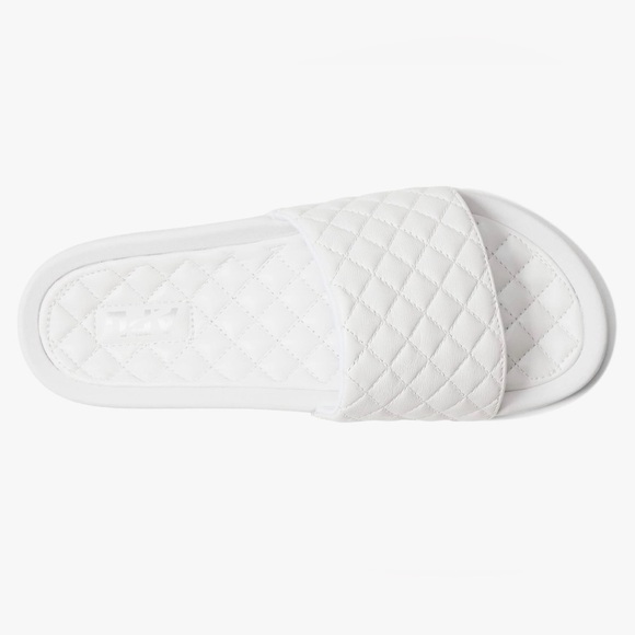 NIB APL MENS LUXURY PRISTINE WHITE LUSSO SLIDES SIZE 14 - Picture 6 of 9